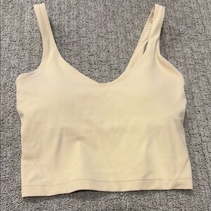 lululemon athletica Cream Crop Top